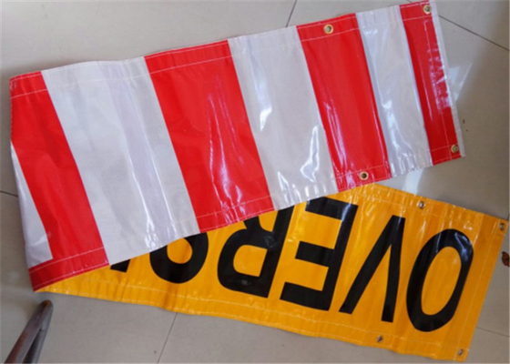 중국 옥외 주문품 비닐 기치는 사업을 위한 노란 검정을 인쇄했습니다 협력 업체