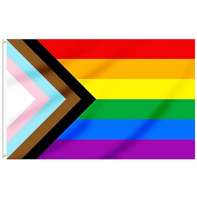 디지털 프린팅  양성인 LGBT 기 3x5 Ft 100d 폴리에스테르 소재