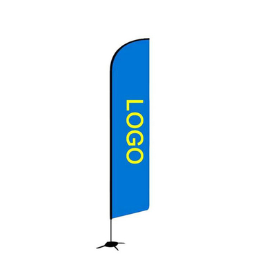 110D 폴리에스테르 560 센티미터 광고 해변가 식별 깃발 맞춘 두배는 인쇄되어서 편들었습니다