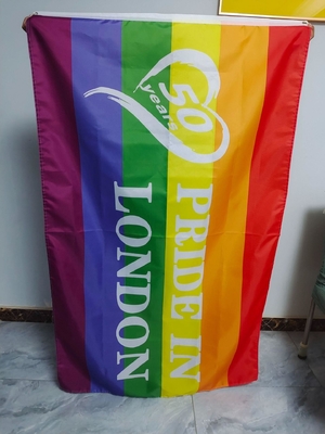 디지털 프린팅 3x5 LGBT 깃발 게이 레즈비언 양성애자 자존심 깃발