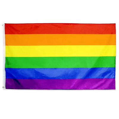 주문 디지털에 의하여 인쇄되는 LGBT 깃발 폴리에스테 3*5ft 명랑한 무지개 깃발