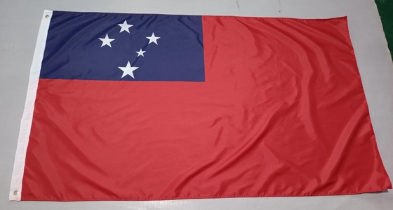 폴리에스테 사모아 국기 3X5ft CMYK 색깔 사모아 국기