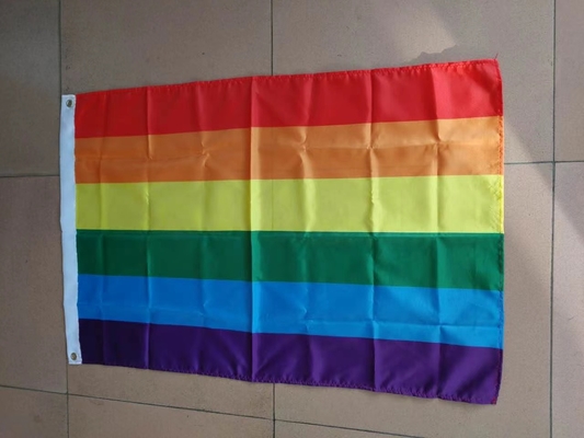 3x5Ft 무지개 LGBT는 반데이라 LGBT 진전 깃발을 출력하는 디지털을 기를 세웁니다