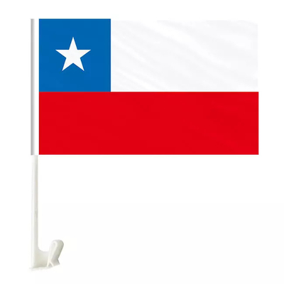 양면 배밀도 디스켓 칠레 상태 플래그 맞춘 폴리에스테르 자동차 윈다운 국기