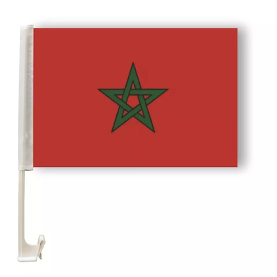 폴리에스테르 모로코 사람 자동차 국기 맞춘 개국 승화 자동차 국기