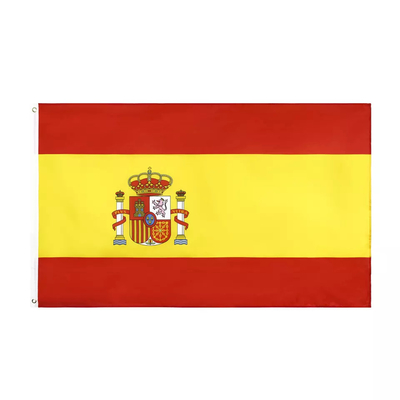 스타일 스페인 국기를 거는 팬톤 컬러 폴리에스테르 세계 국기