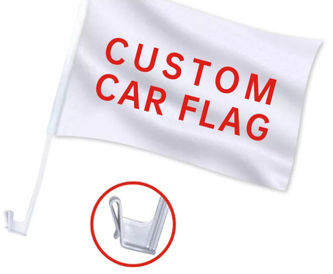 공장은 직접적으로 100% 폴리에스테르 승화 공백 30x45cm 자동차 깃발을 판매합니다