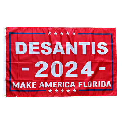 도매 3*5ft 론 드샌티스 2024년은 미국 플로리다 미국 배너 국기를 만듭니다