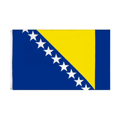 빠른 전달 150x90cm 폴리에스테르 세계 국기 보스니아 헤르체고비나 국기